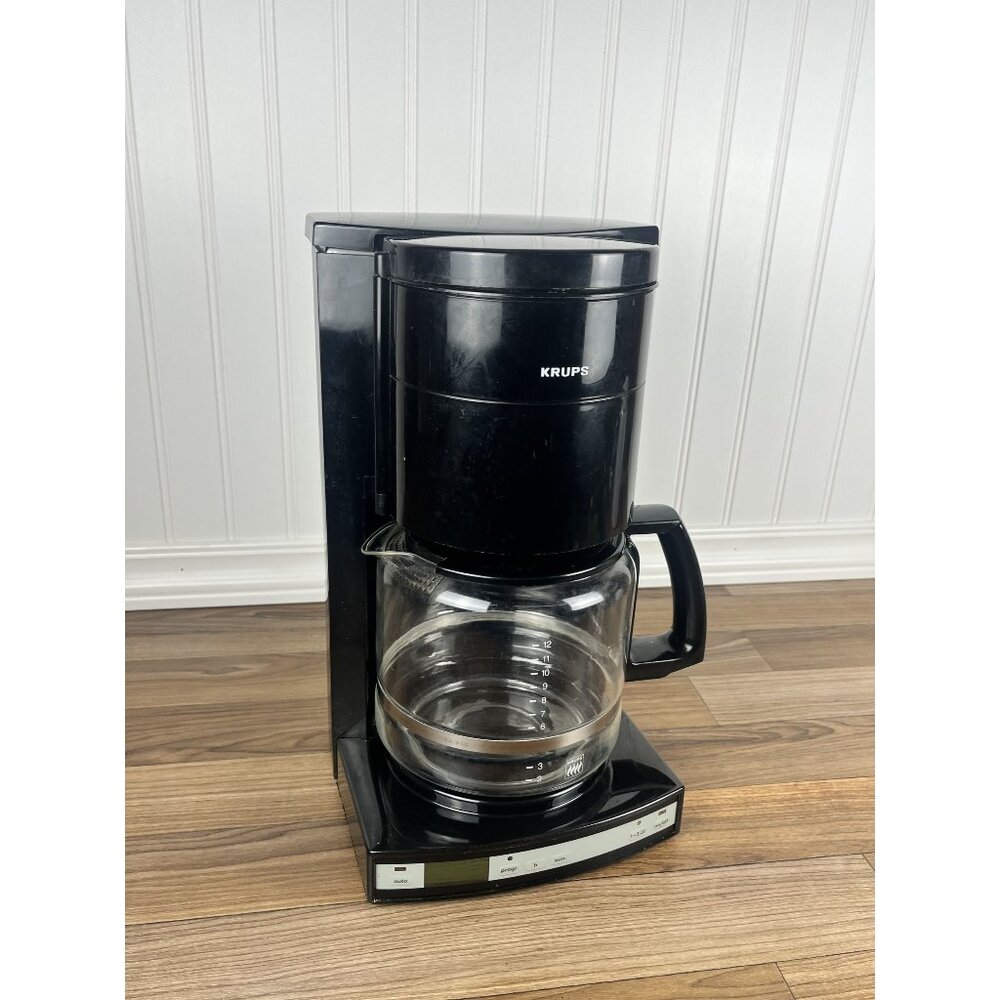 Krups Coffee Time Plus Coffee Maker Model 137A with Original Carafe Black
